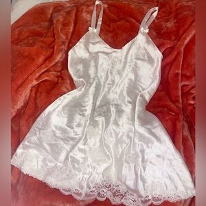 Beautiful vintage 80s Christian Dior silky mini slip dress